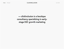 Tablet Screenshot of clickinclusion.com